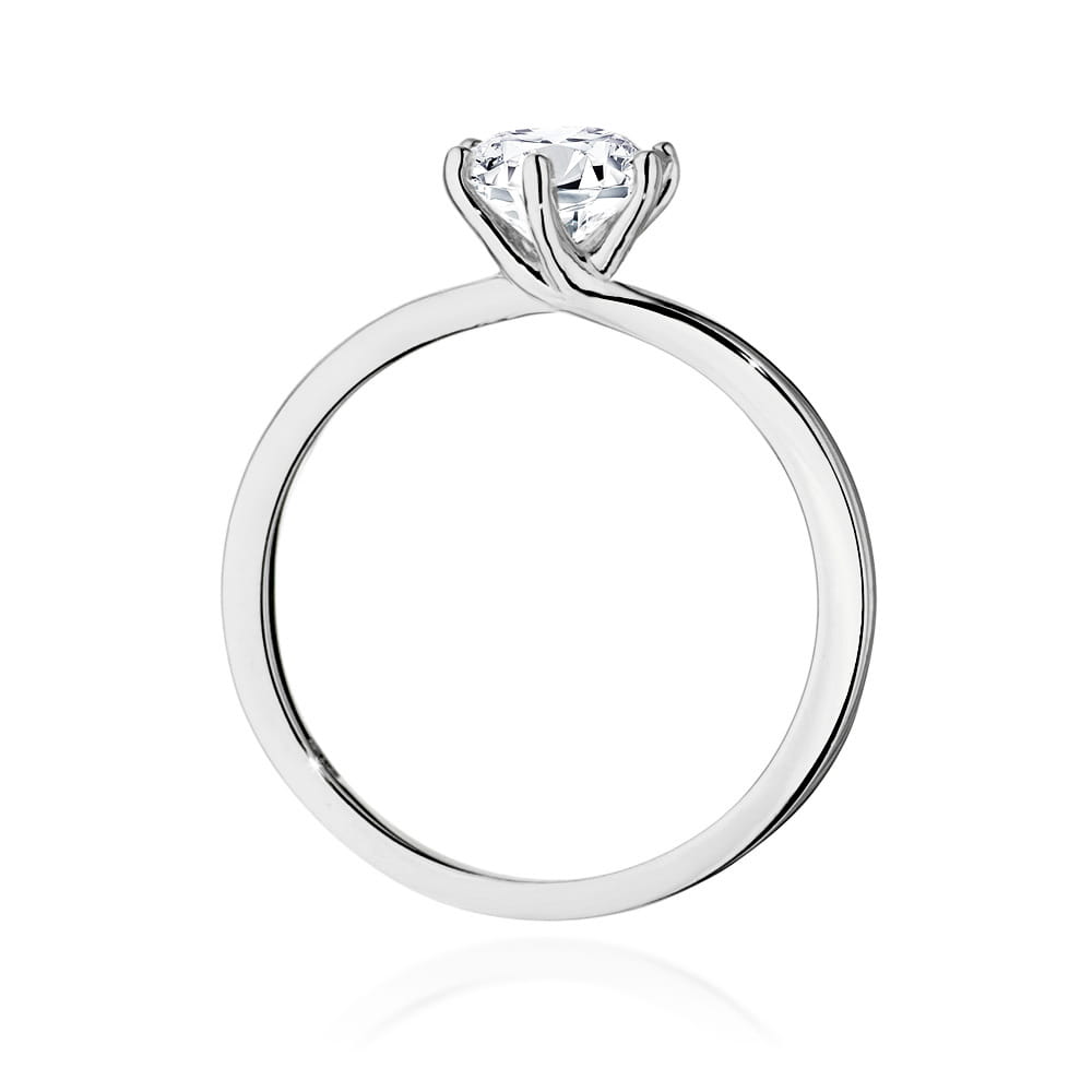 Pierścionek Diament 1,00ct białe złoto 4 Pierścionek Diament 1,00ct białe złoto - obrazek 3