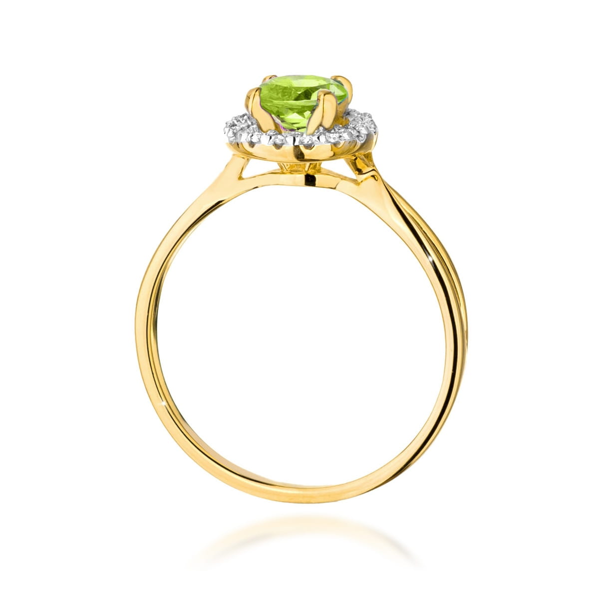 Pierścionek Oliwin 0,90ct żółte złoto 4 Pierścionek Oliwin 0,90ct żółte złoto - obrazek 3