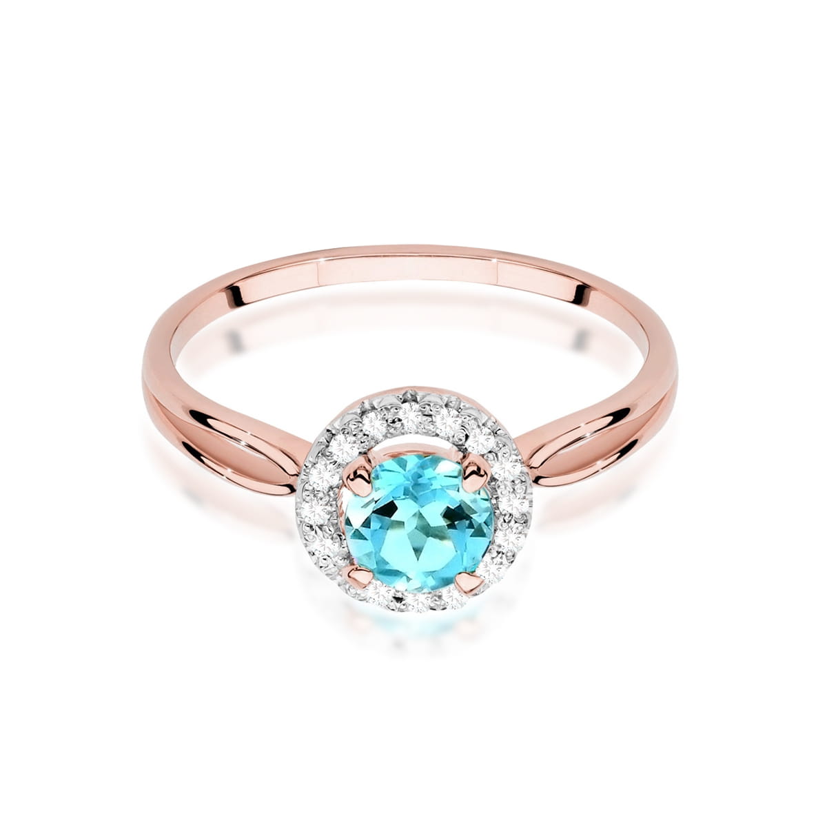 Pierścionek Topaz 0,80ct różowe złoto 3 80ct różowe złoto Jubiler Kraków BigDIAMOND