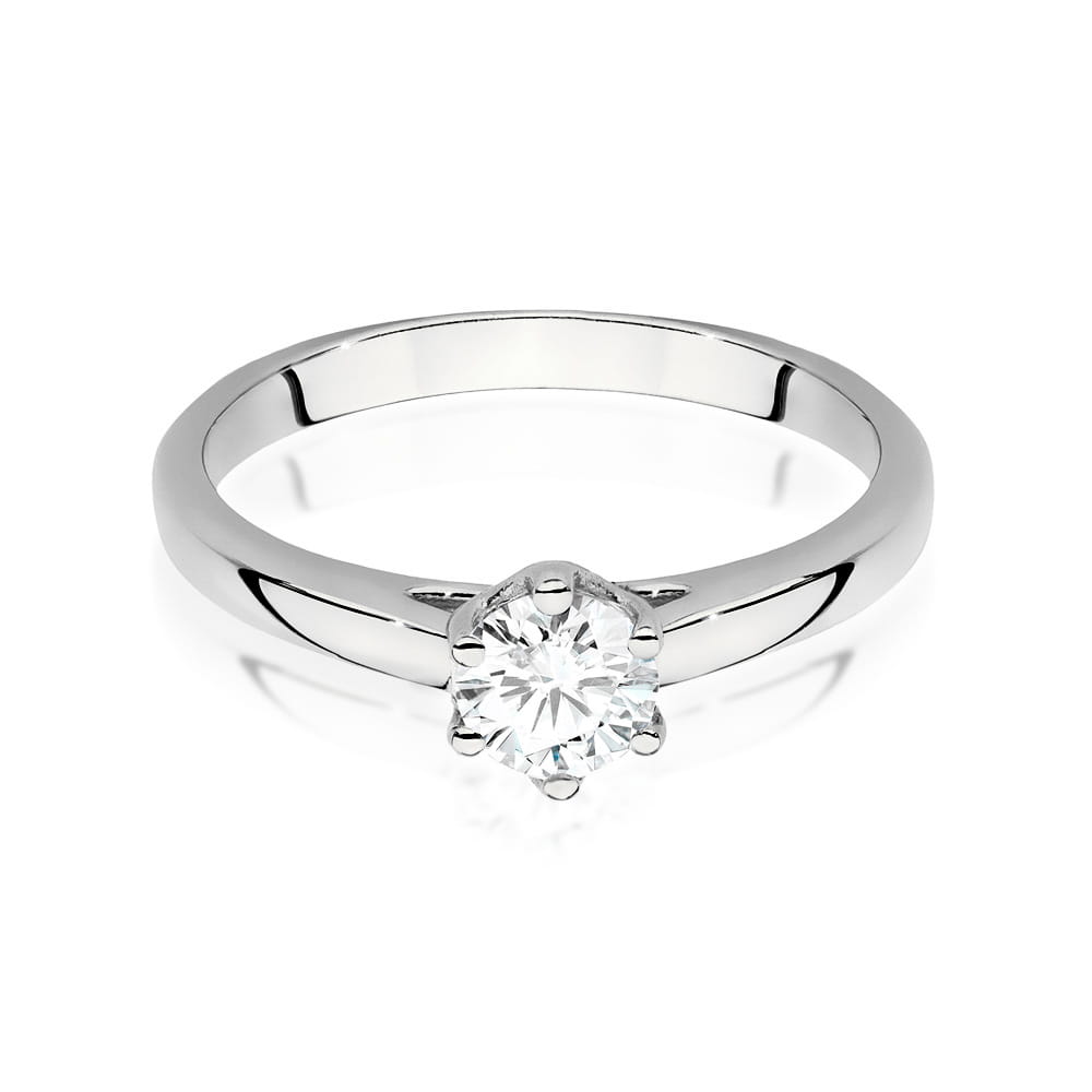 Pierścionek Diament 0,50ct białe złoto 3 50ct białe złoto Jubiler Kraków BigDIAMOND