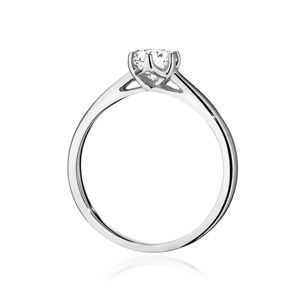 Pierścionek Diament 0,50ct białe złoto 4 Pierścionek Diament 0,50ct białe złoto - obrazek 3