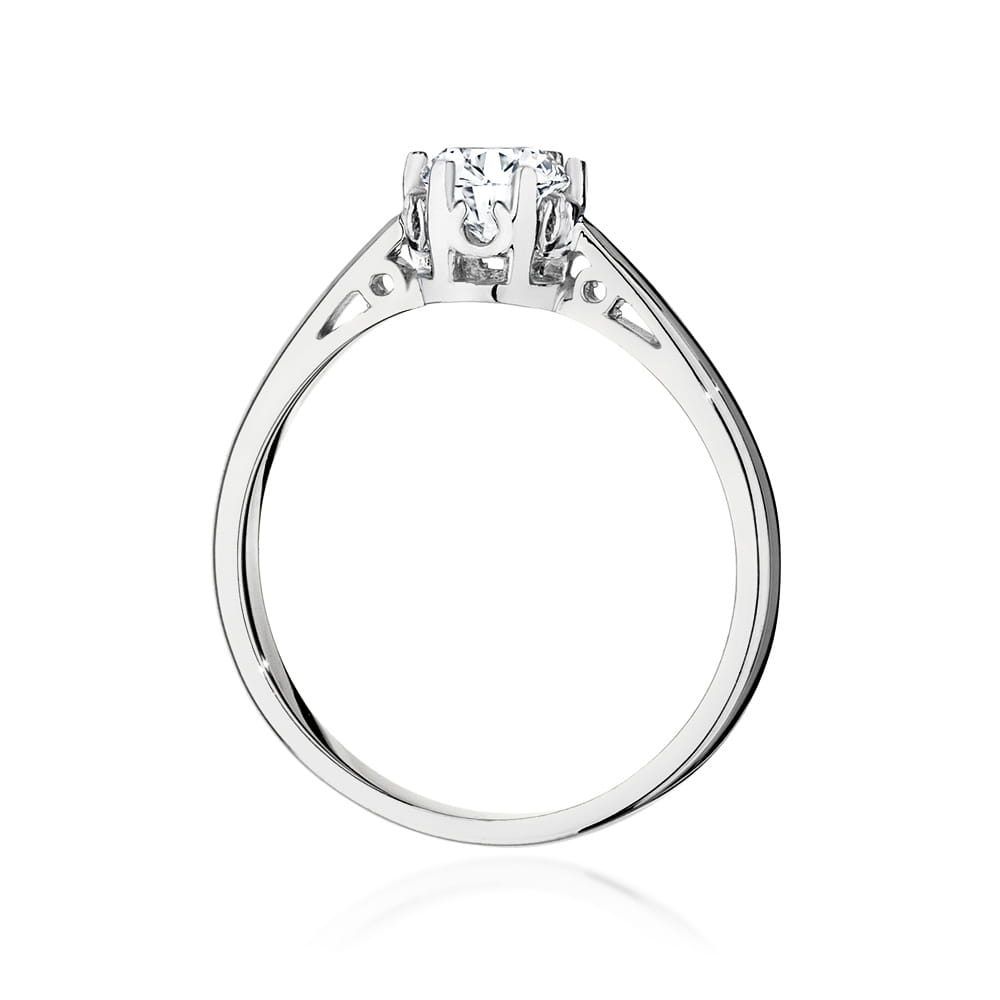 Pierścionek Diament 0,50ct białe złoto 4 Pierścionek Diament 0,50ct białe złoto - obrazek 3
