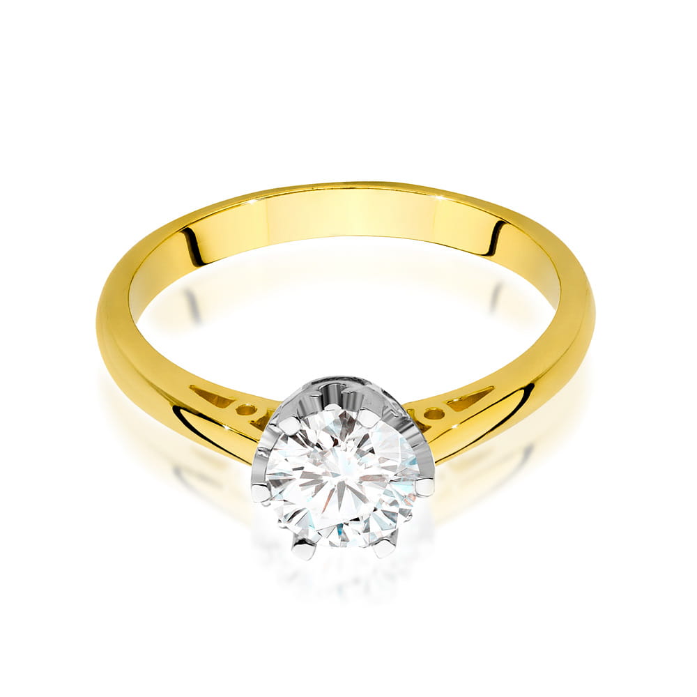 Pierścionek Diament 0,70ct żółte złoto 3 70ct żółte złoto Jubiler Kraków BigDIAMOND