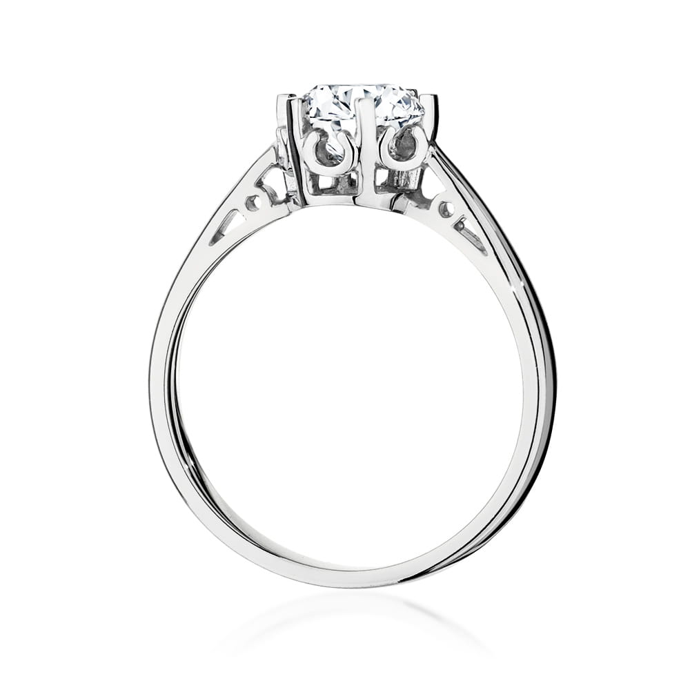 Pierścionek Diament 1,00ct białe złoto 4 Pierścionek Diament 1,00ct białe złoto - obrazek 3