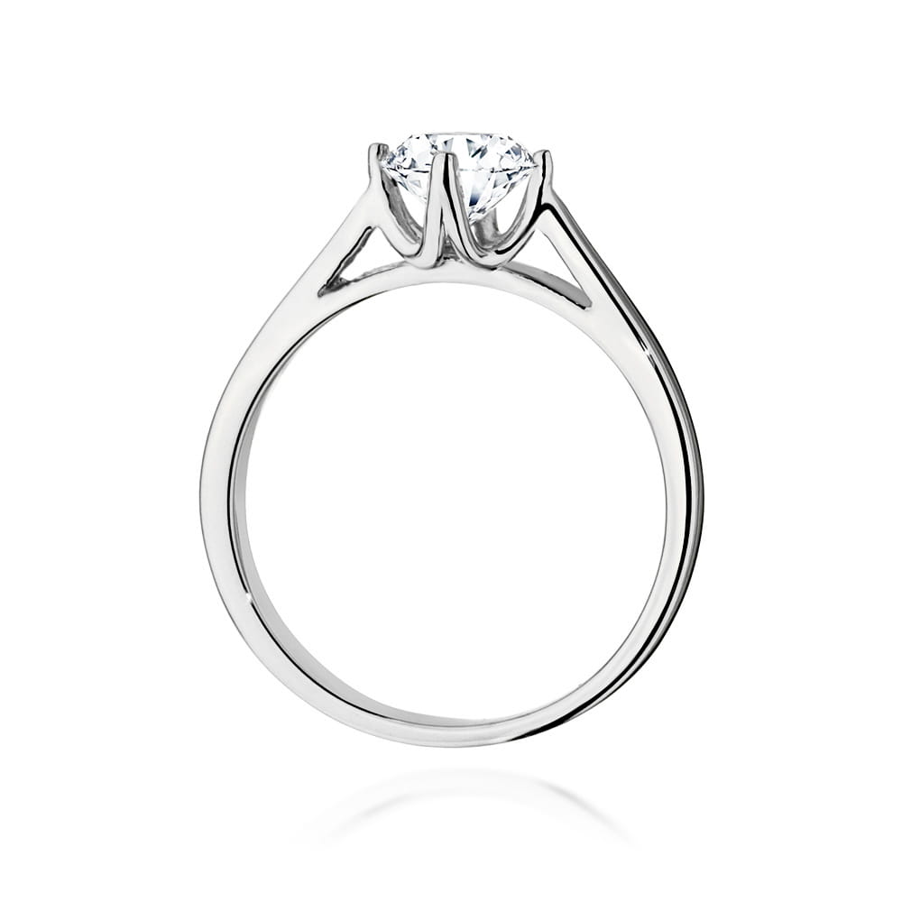 Pierścionek Diament 0,70ct białe złoto 4 Pierścionek Diament 0,70ct białe złoto - obrazek 3