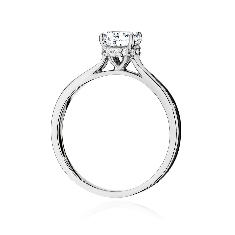 Pierścionek Diament 1,00ct białe złoto 4 Pierścionek Diament 1,00ct białe złoto - obrazek 3