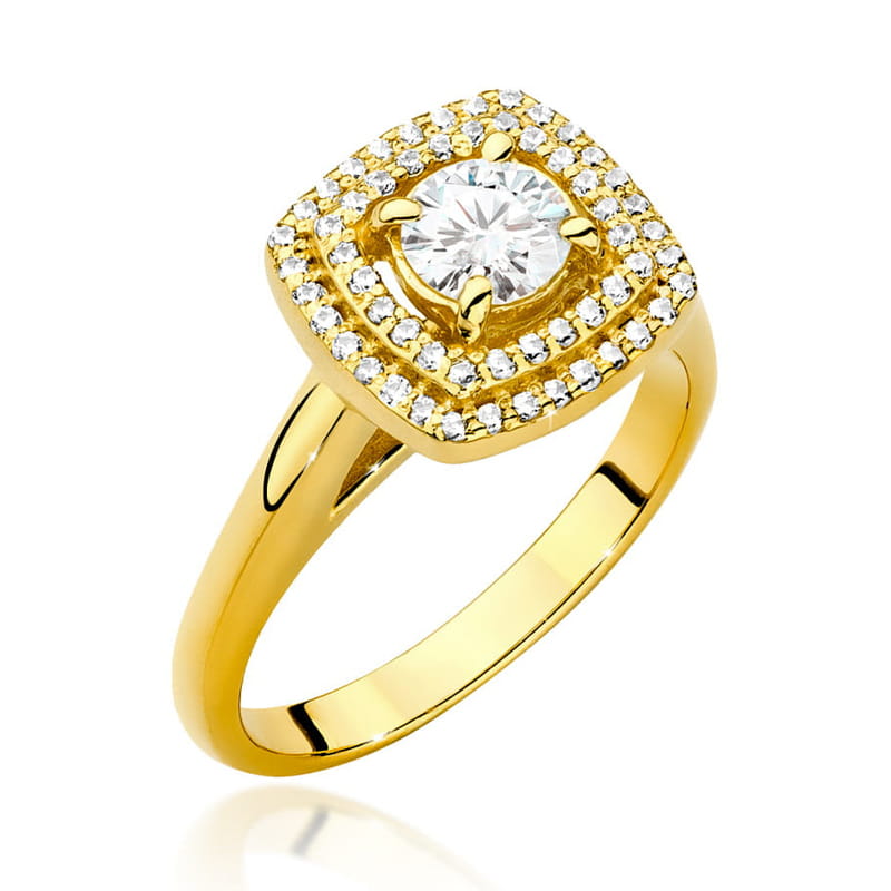 Pierścionek W548 Diament 0