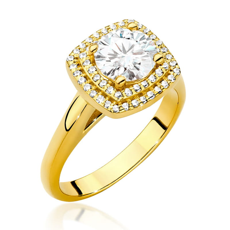 Pierścionek W548 Diament 1