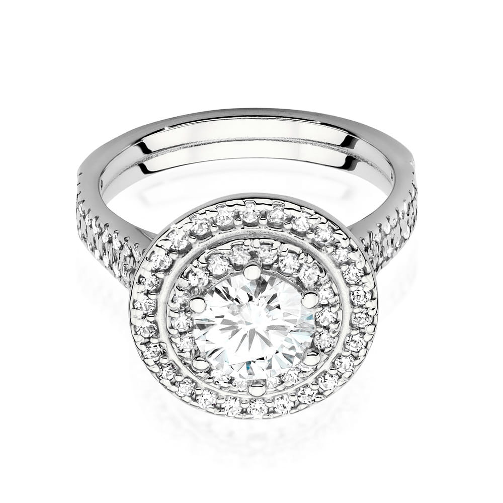Pierścionek Diament 0,70ct białe złoto 3 70ct białe złoto Jubiler Kraków BigDIAMOND