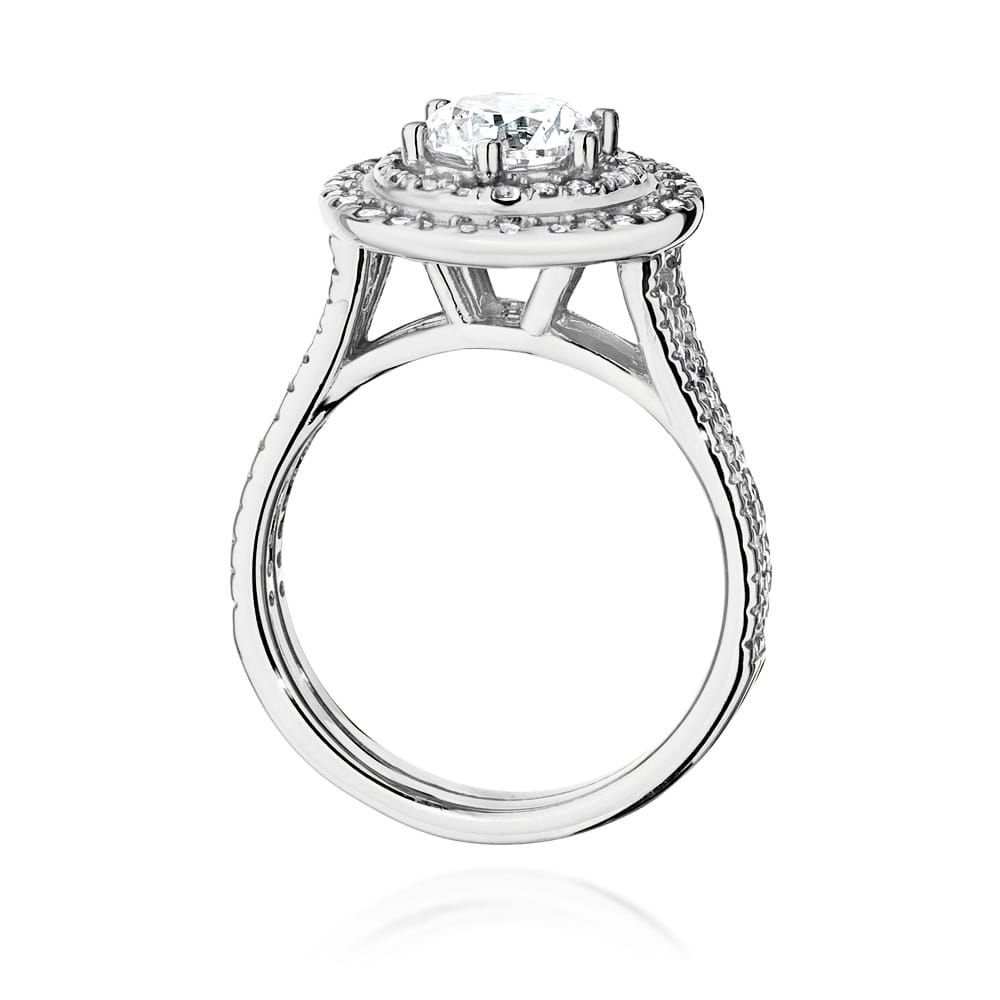 Pierścionek Diament 0,70ct białe złoto 4 Pierścionek Diament 0,70ct białe złoto - obrazek 3