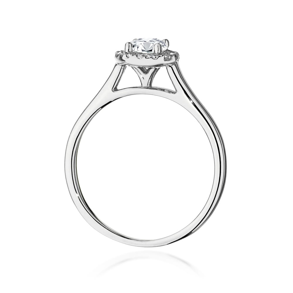 Pierścionek Diament 0,50ct białe złoto 4 Pierścionek Diament 0,50ct białe złoto - obrazek 3