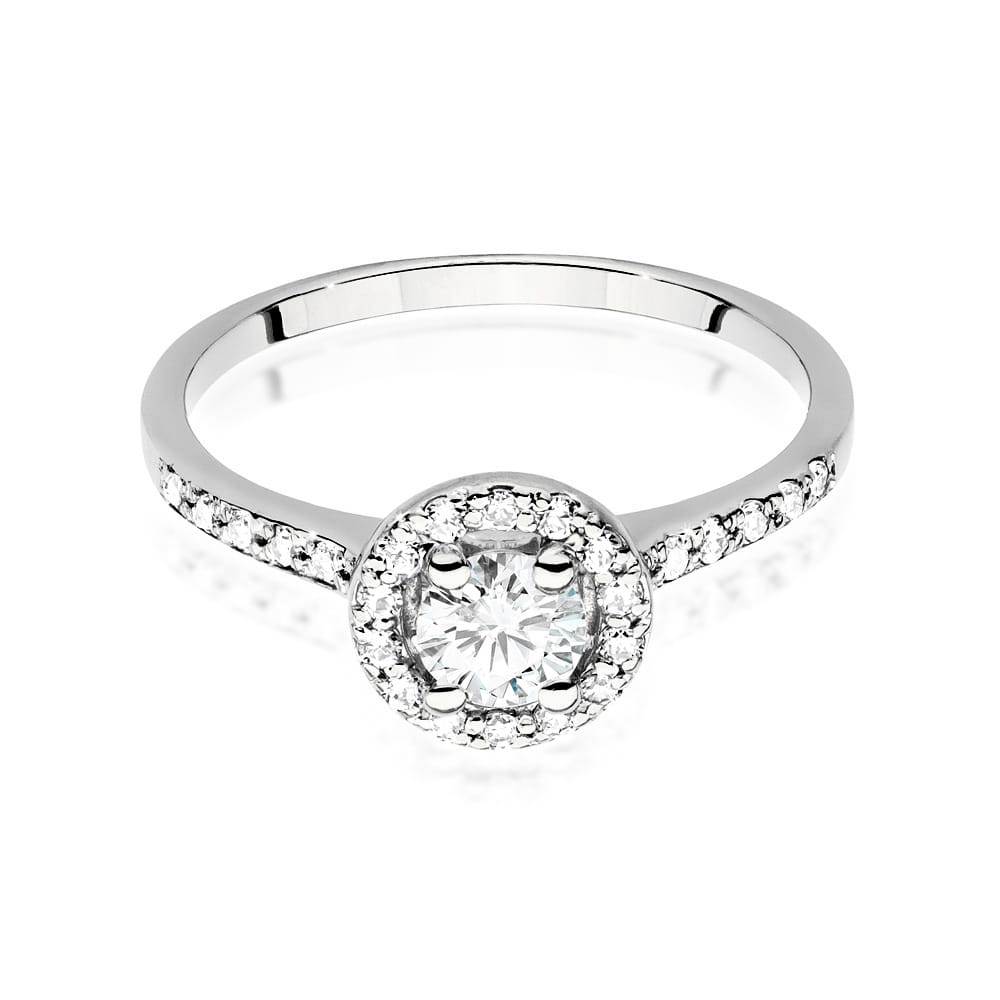 Pierścionek Diament 0,40ct białe złoto 3 40ct białe złoto Jubiler Kraków BigDIAMOND