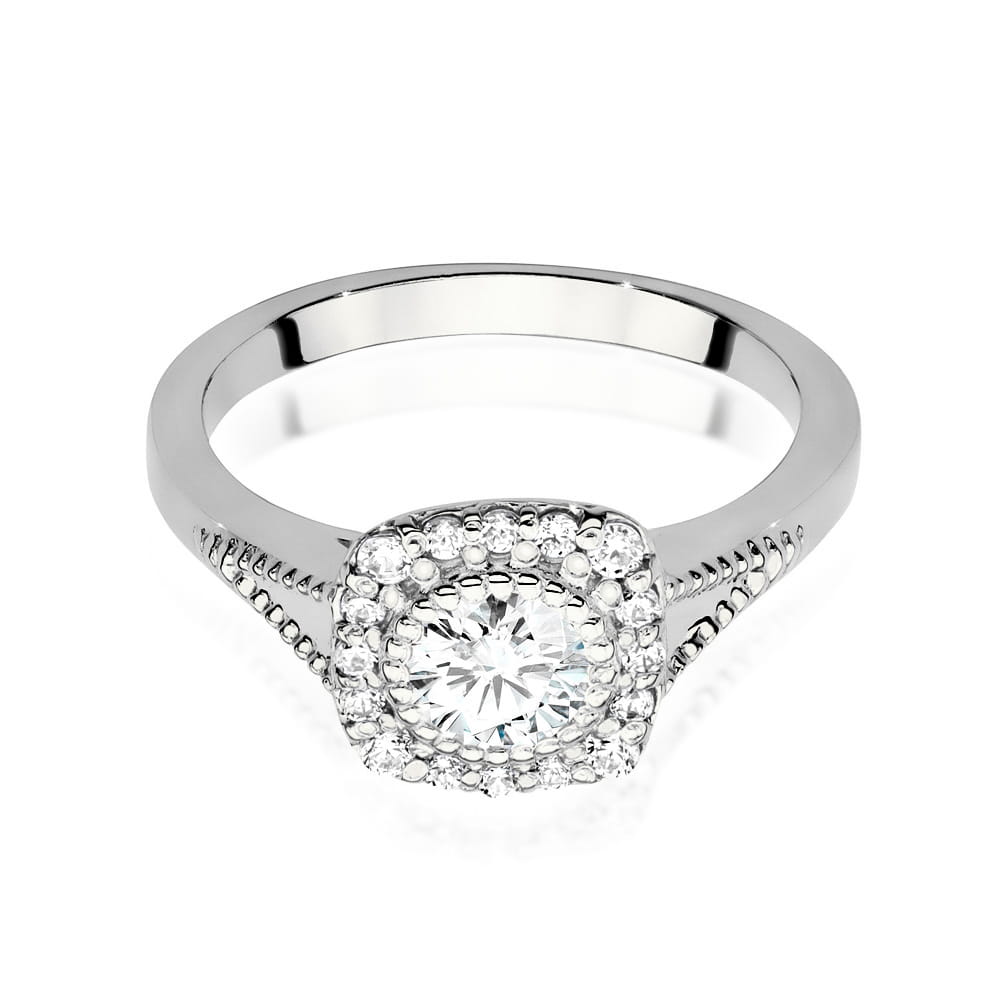 Pierścionek Diament 0,40ct białe złoto 3 40ct białe złoto Jubiler Kraków BigDIAMOND