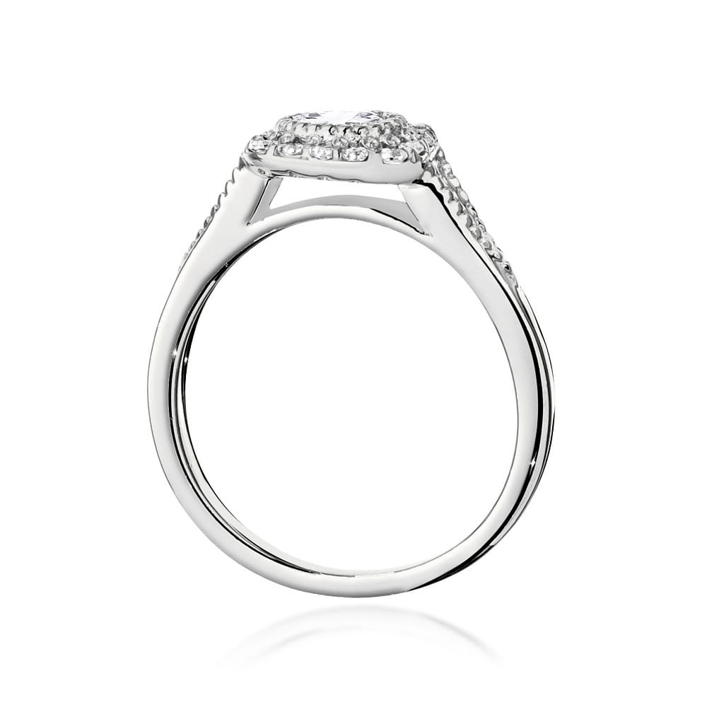 Pierścionek Diament 0,40ct białe złoto 4 Pierścionek Diament 0,40ct białe złoto - obrazek 3