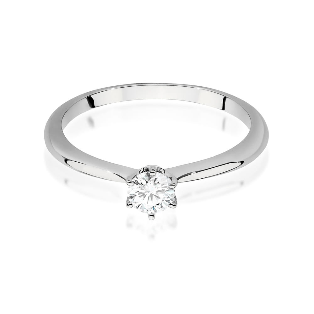 Pierścionek Diament 0,40ct białe złoto 3 40ct białe złoto Jubiler Kraków BigDIAMOND