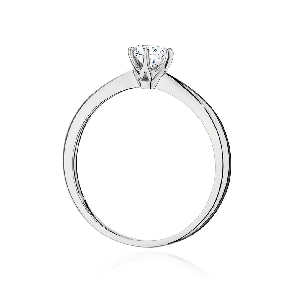 Pierścionek Diament 0,50ct białe złoto 4 Pierścionek Diament 0,50ct białe złoto - obrazek 3