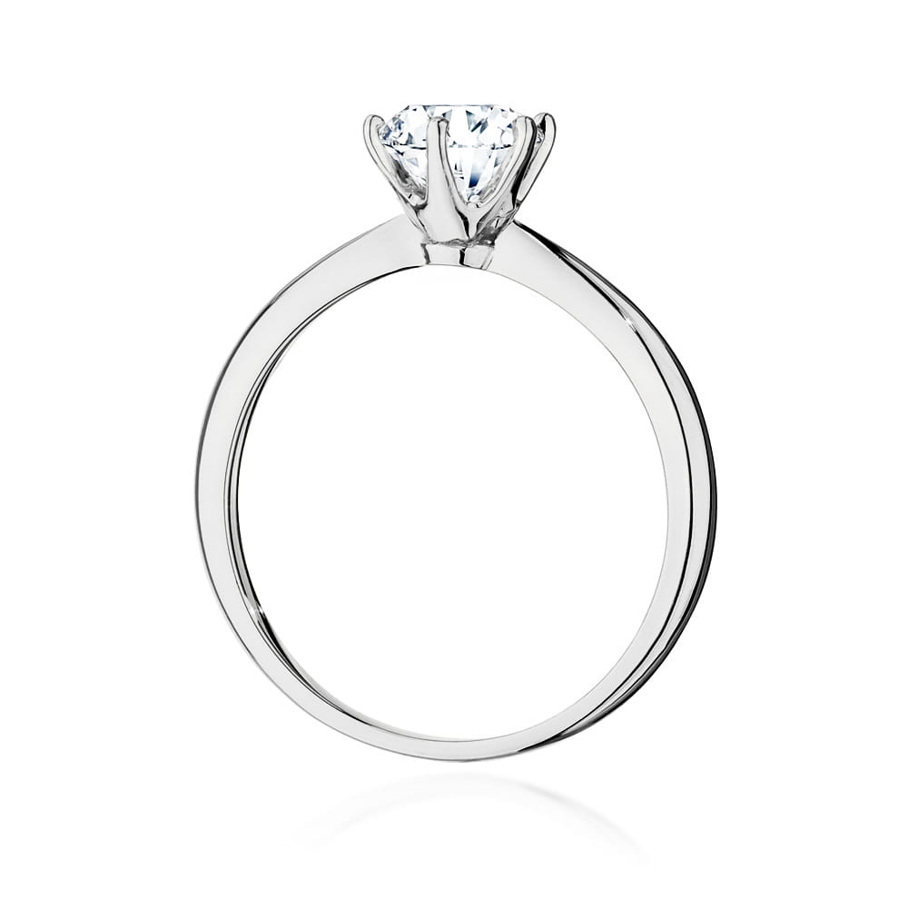 Pierścionek Diament 1,00ct białe złoto 4 Pierścionek Diament 1,00ct białe złoto - obrazek 3