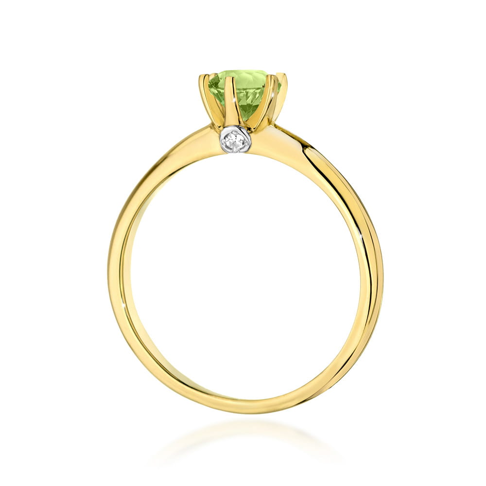 Pierścionek Oliwin 0,60ct żółte złoto 4 Pierścionek Oliwin 0,60ct żółte złoto - obrazek 3