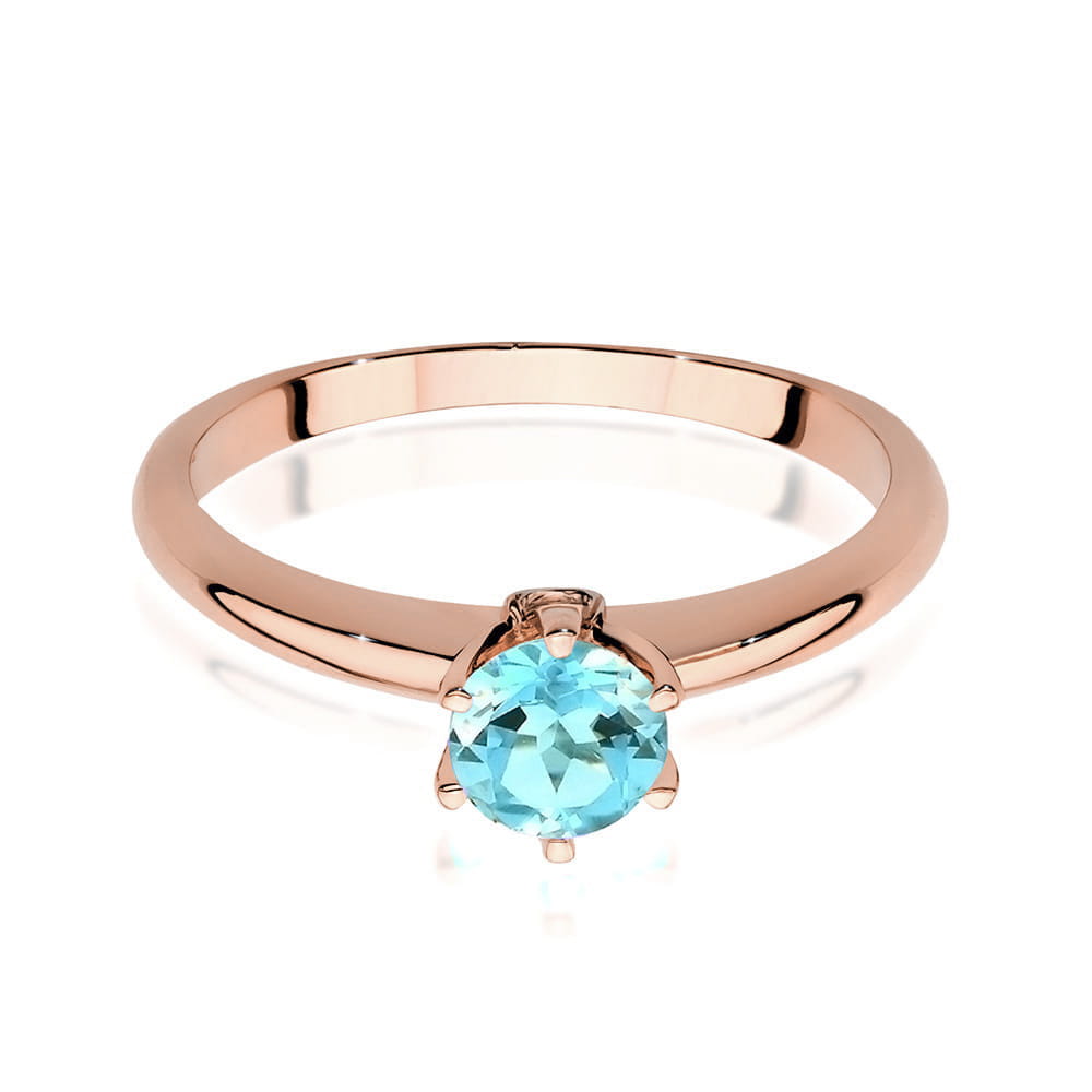 Pierścionek Topaz 0,50ct różowe złoto 3 50ct różowe złoto Jubiler Kraków BigDIAMOND