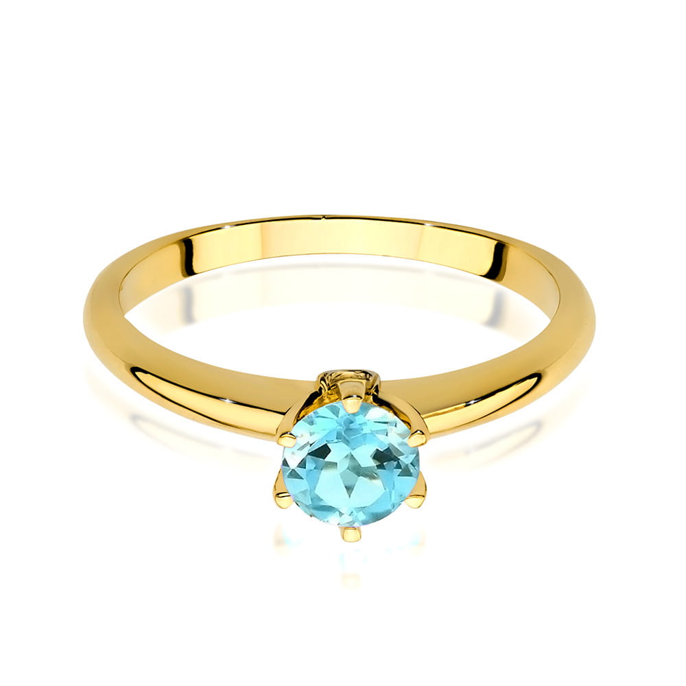 Pierścionek Topaz 0,50ct żółte złoto 3 50ct żółte złoto Jubiler Kraków BigDIAMOND