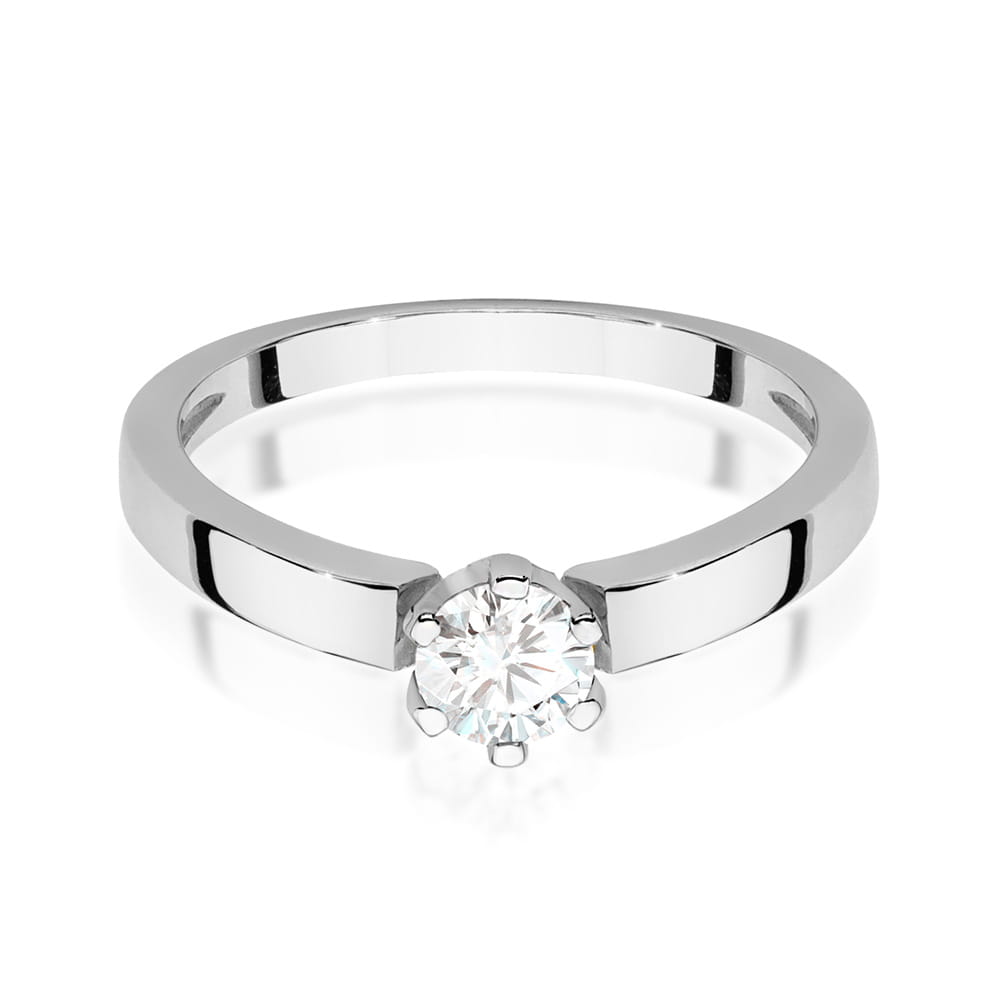 Pierścionek Diament 0,25ct białe złoto 3 25ct białe złoto Jubiler Kraków BigDIAMOND
