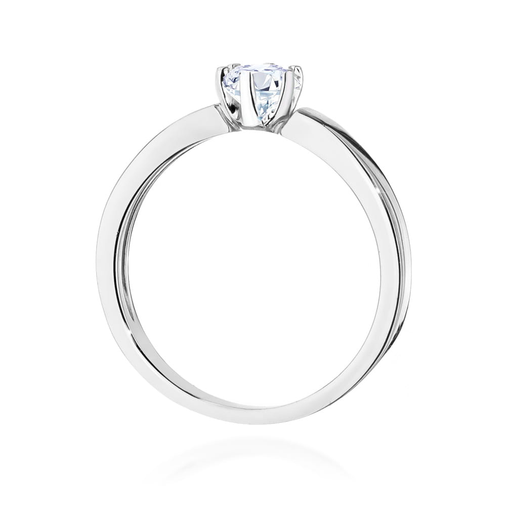 Pierścionek Diament 0,25ct białe złoto 4 Pierścionek Diament 0,25ct białe złoto - obrazek 3
