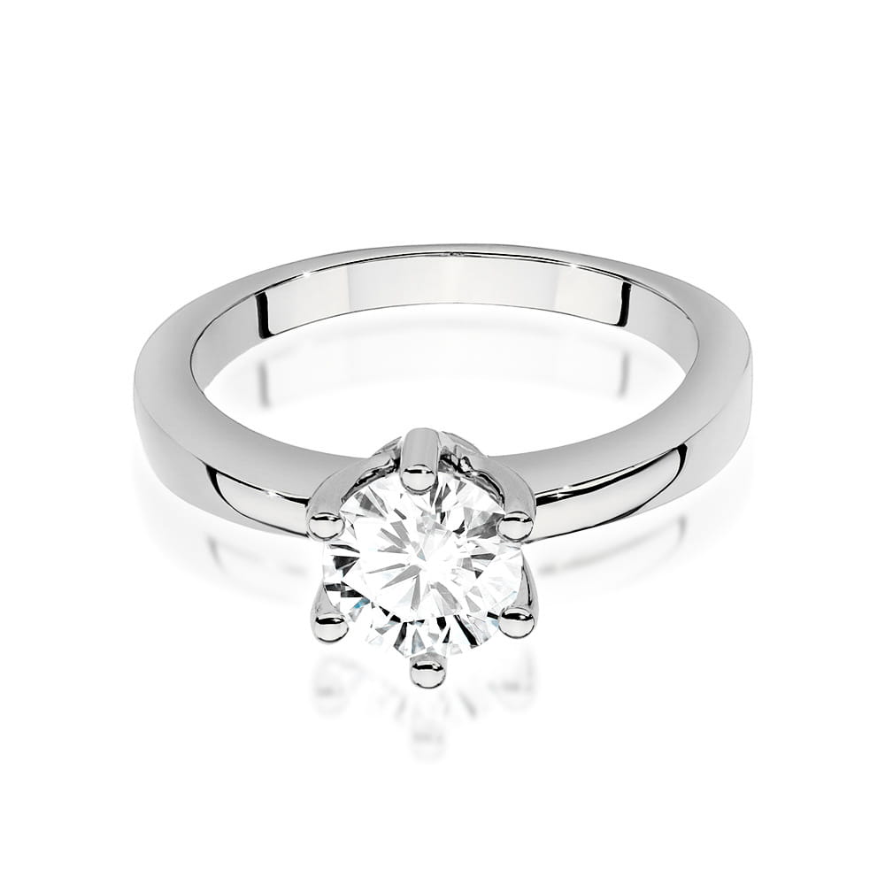Pierścionek Diament 0,70ct białe złoto 3 70ct białe złoto Jubiler Kraków BigDIAMOND
