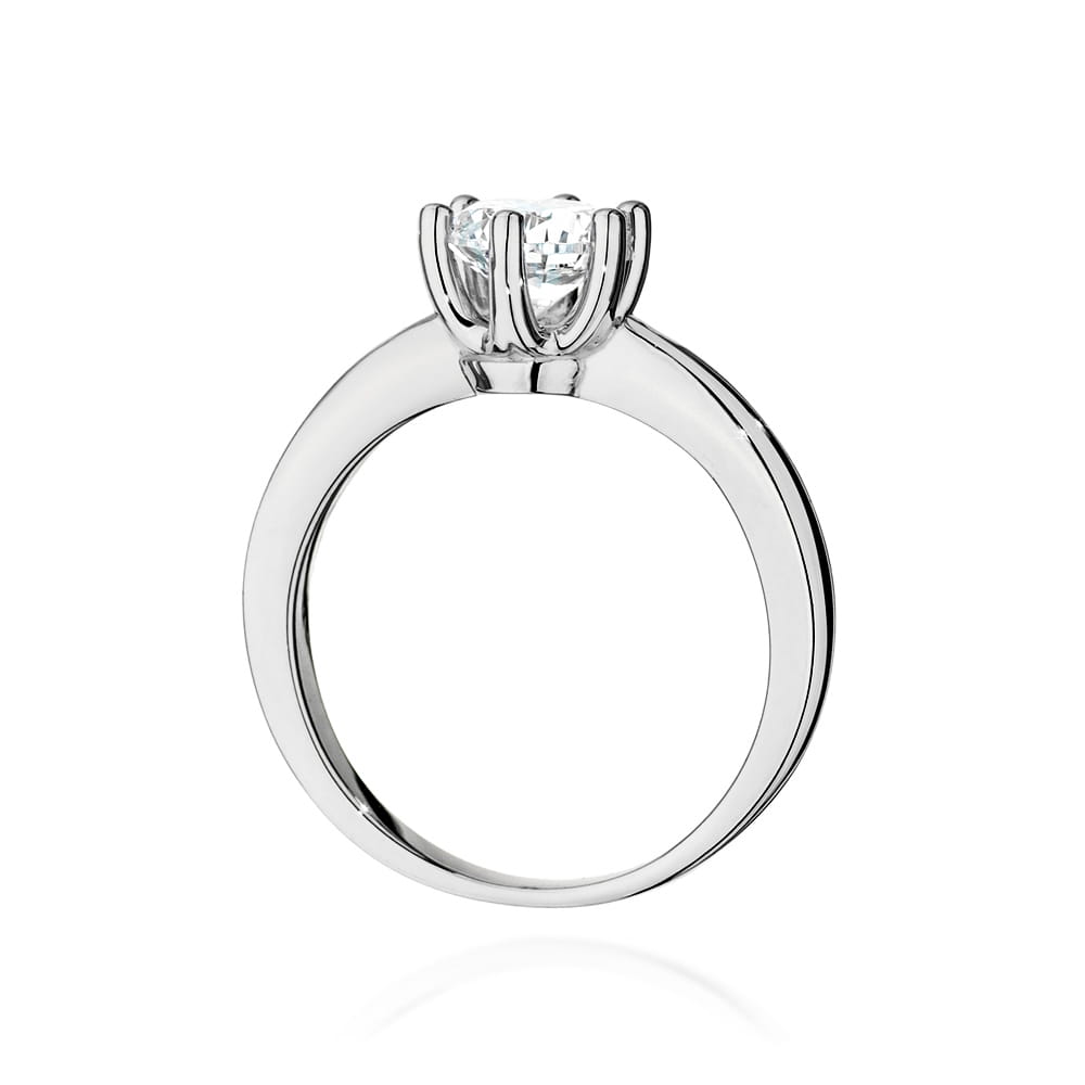 Pierścionek Diament 0,70ct białe złoto 4 Pierścionek Diament 0,70ct białe złoto - obrazek 3