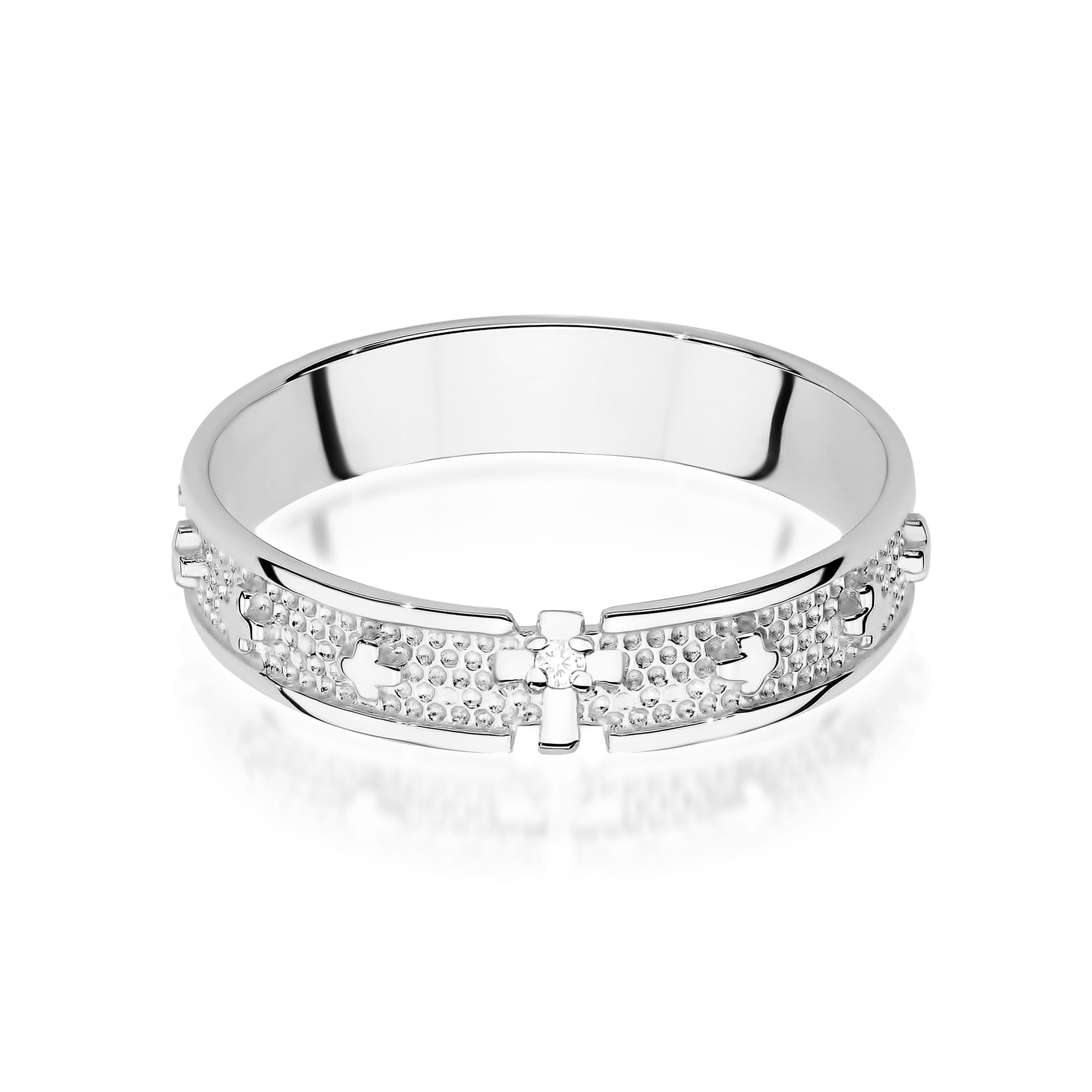 Pierścionek Diament 0,0086ct białe złoto 3 0086ct białe złoto Jubiler Kraków BigDIAMOND