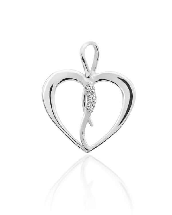 Zawieszka S004 z diamentami białe złoto Jubiler Kraków BigDIAMOND