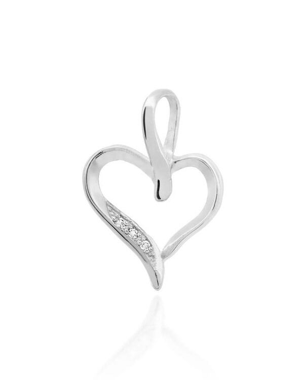 Zawieszka S006 z diamentami białe złoto Jubiler Kraków BigDIAMOND