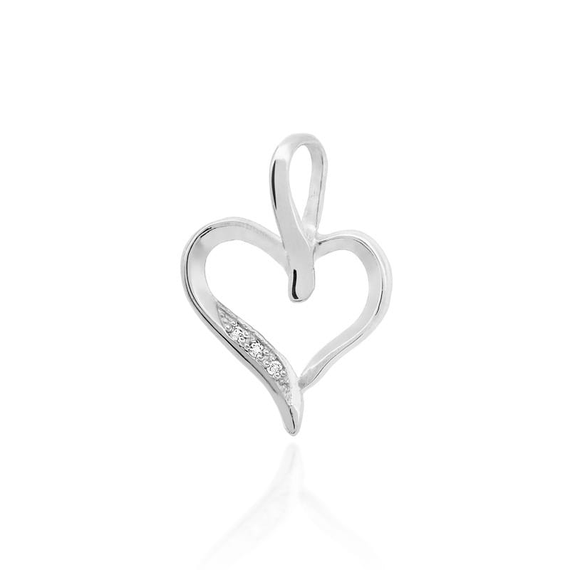 Zawieszka S006 z diamentami białe złoto Jubiler Kraków BigDIAMOND
