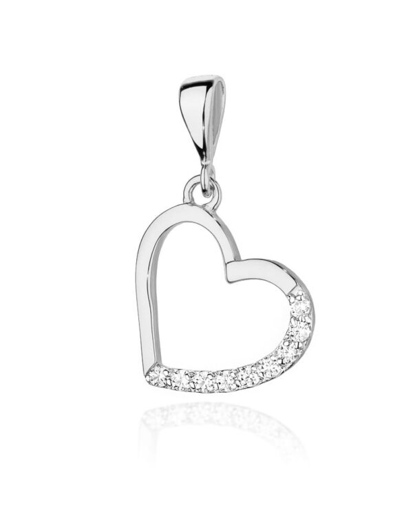 Zawieszka S018 z diamentami białe złoto Jubiler Kraków BigDIAMOND