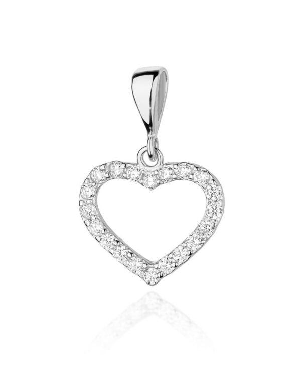 Zawieszka S019 z diamentami białe złoto Jubiler Kraków BigDIAMOND