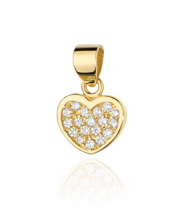 Zawieszka S020 z diamentami żółte złoto Jubiler Kraków BigDIAMOND