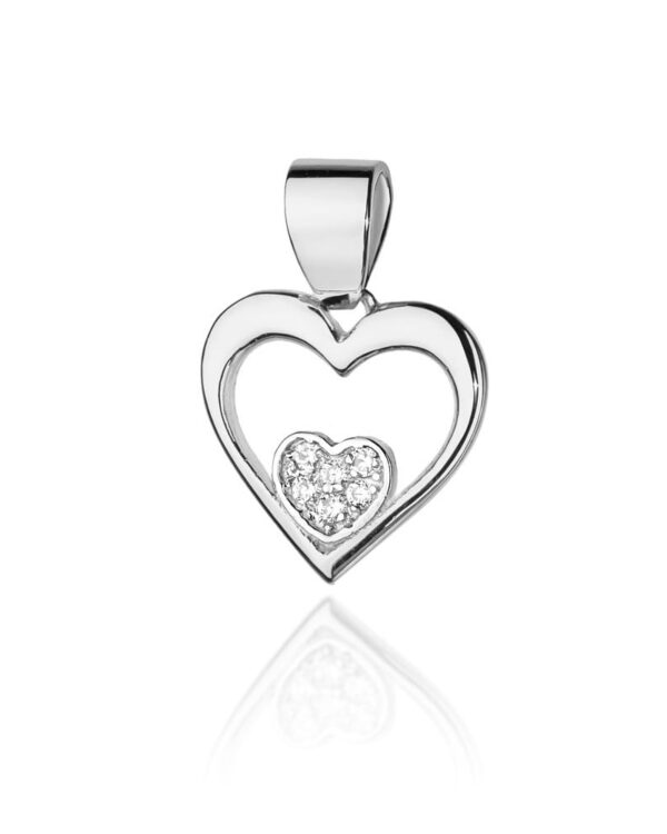 Zawieszka S022 z diamentami białe złoto Jubiler Kraków BigDIAMOND