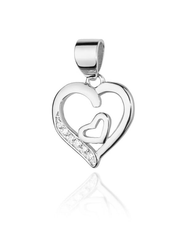 Zawieszka S024 z diamentami białe złoto Jubiler Kraków BigDIAMOND