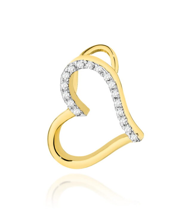 Zawieszka S026 Diament żółte złoto Jubiler Kraków BigDIAMOND