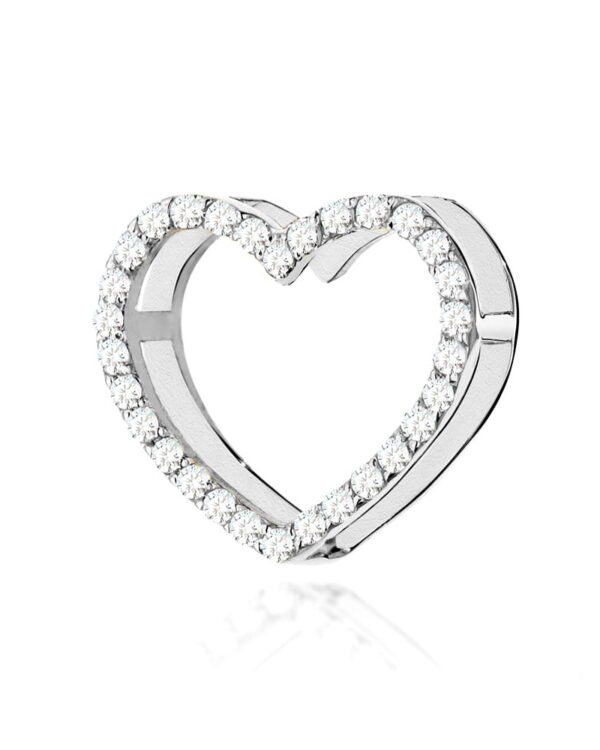Zawieszka S027 z diamentami białe złoto Jubiler Kraków BigDIAMOND