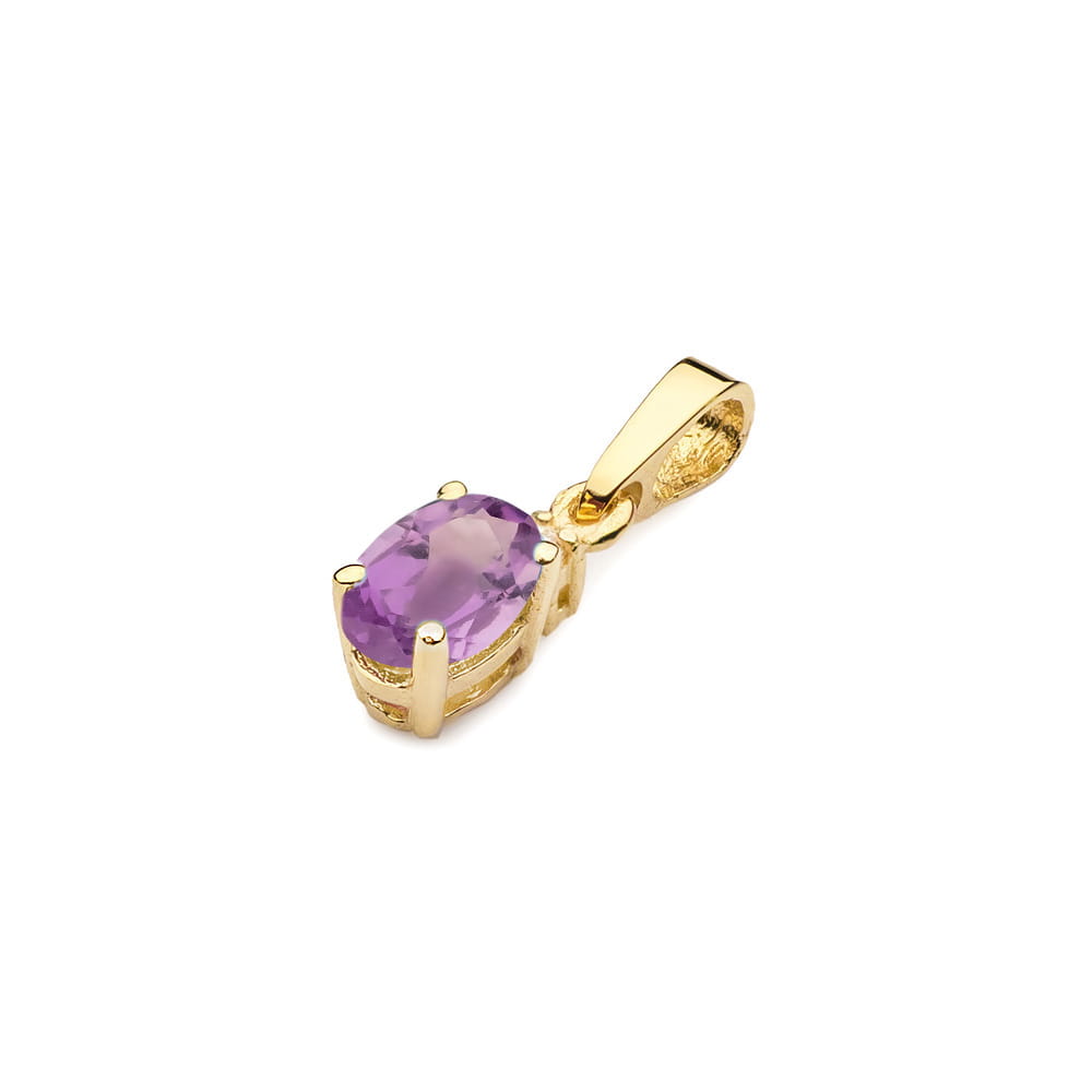 Zawieszka Ametyst 0,40ct żółte złoto 3 40ct żółte złoto Jubiler Kraków BigDIAMOND