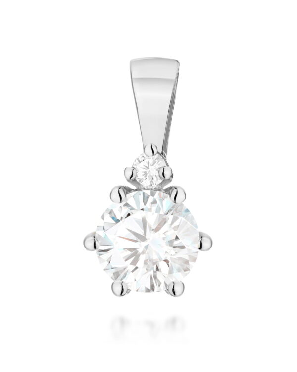 Zawieszka Z0076 Diament Laboratoryjny białe złoto Jubiler Kraków BigDIAMOND