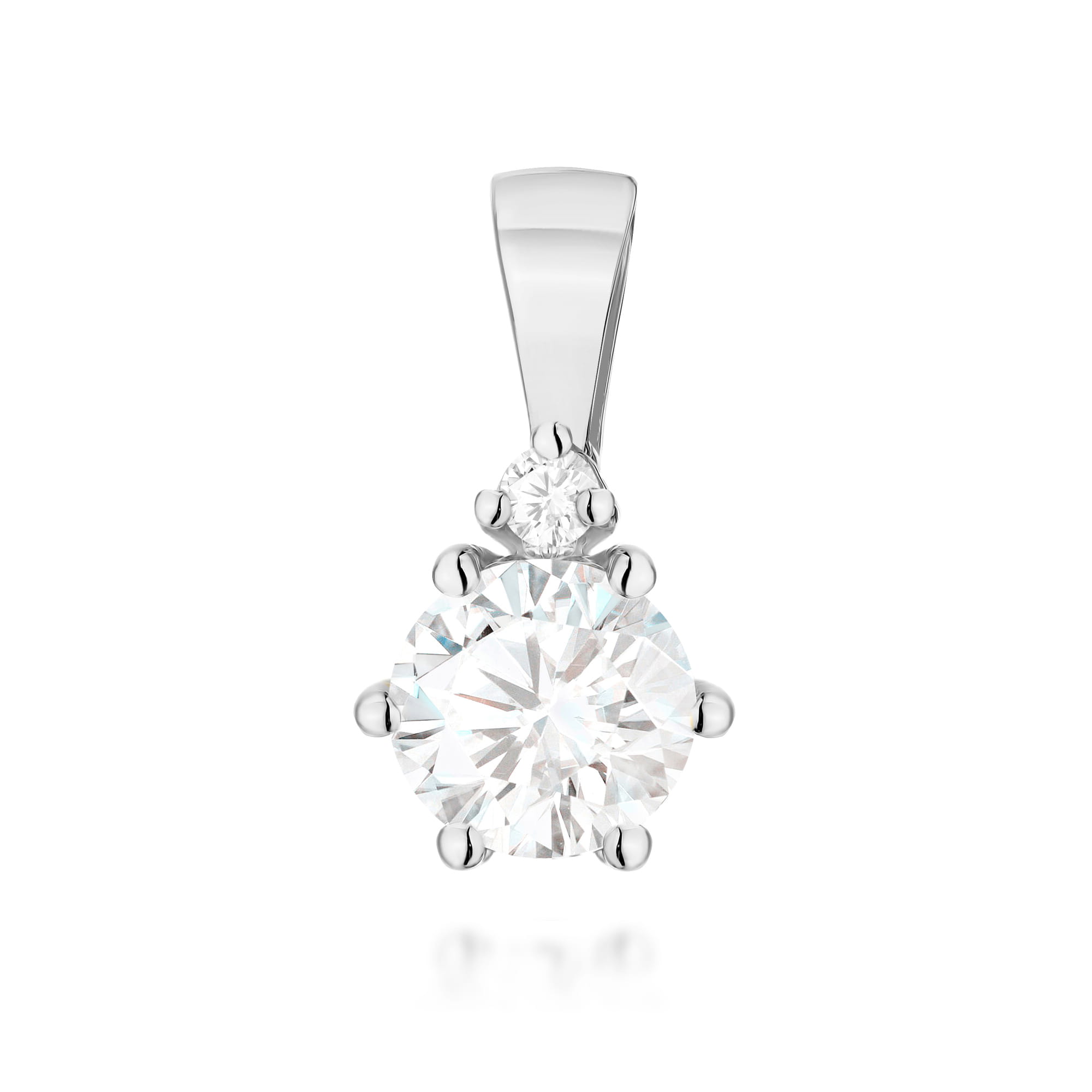 Zawieszka Z0076 Diament Laboratoryjny białe złoto Jubiler Kraków BigDIAMOND