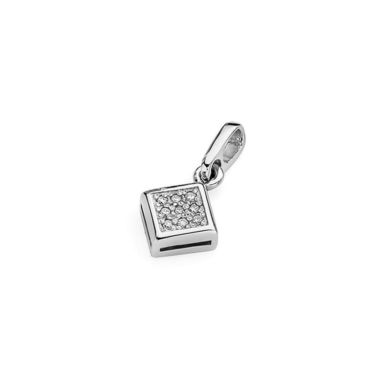 Zawieszka z diamentami białe złoto 3 Zawieszka z diamentami białe złoto - obrazek 2