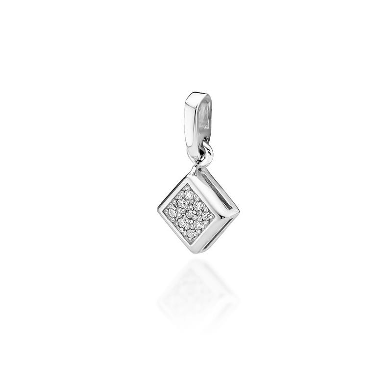 Zawieszka Z036 z diamentami białe złoto Jubiler Kraków BigDIAMOND