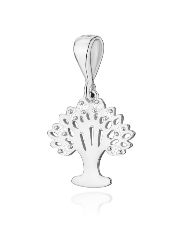 Zawieszka Z038 z diamentami białe złoto Jubiler Kraków BigDIAMOND