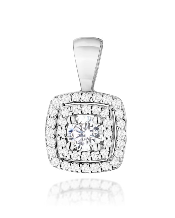 Zawieszka Z0506 z Diamentami Laboratoryjnymi białe złoto Jubiler Kraków BigDIAMOND