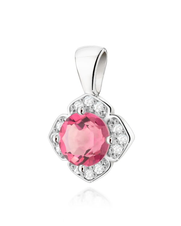 Zawieszka Z0571 Różowy Topaz 0