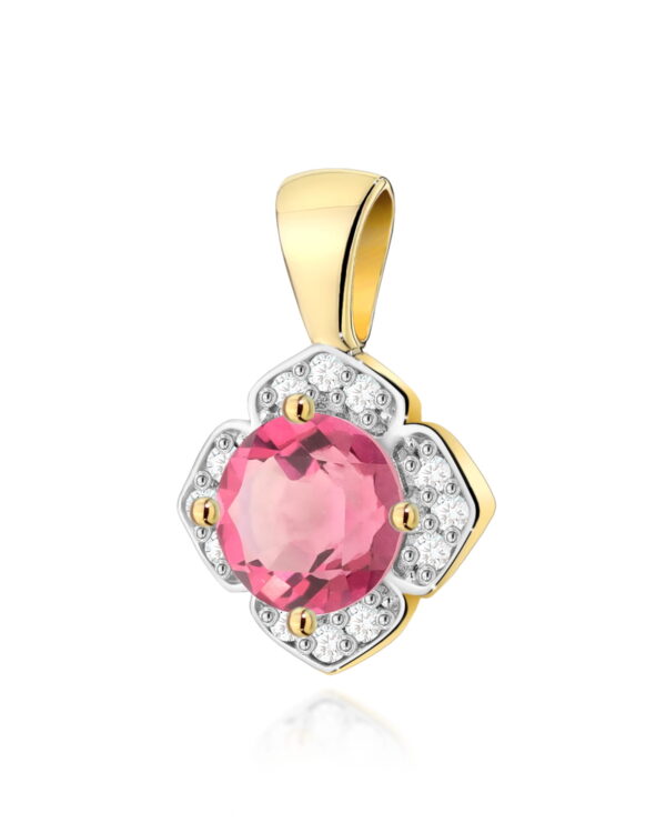 Zawieszka Z0571 Różowy Topaz 0