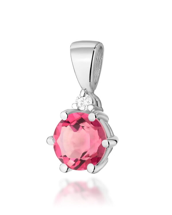 Zawieszka Z076 Różowy Topaz 0