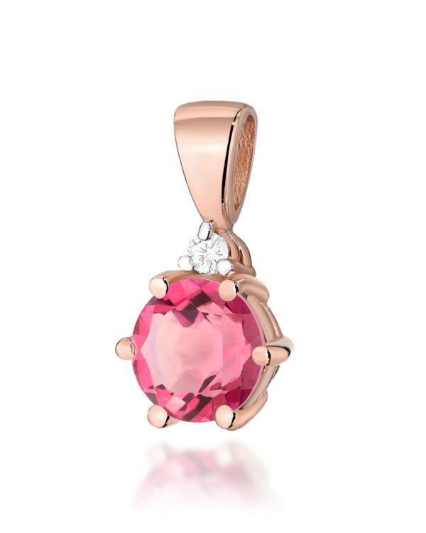 Zawieszka Z076 Różowy Topaz 0
